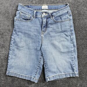 Levis 512 Women's Perfectly Slimming Stretch Light Blue Denim Shorts Size 6
